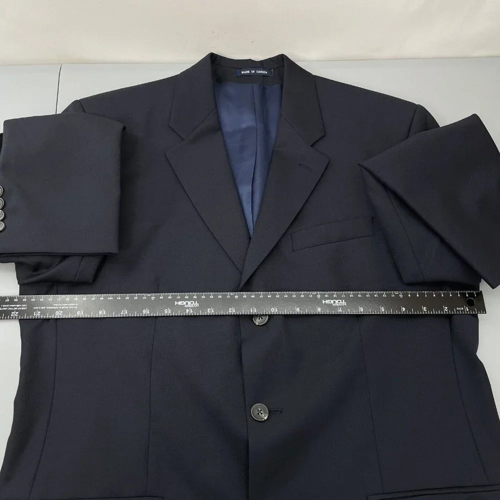 Ralph Lauren Black Label Blazer Coat Wool Academia Office Business Blue 40L
